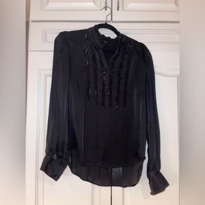 Silk black blouse
